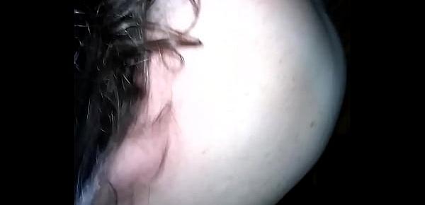  Bad girl starts peeing without permission  while sucking daddy cock